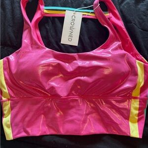 Crowned Athletics Pink Barbara Girl Sports Bra